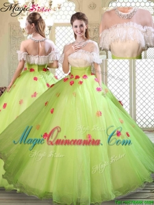 Spring Beautiful Scoop Quinceanera Dresses with Ruffles