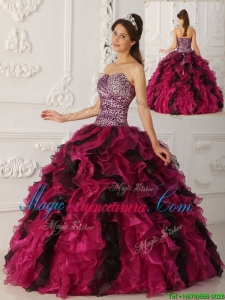 Elegant Multi Color Ball Gown Floor Length Quinceanera Dresses