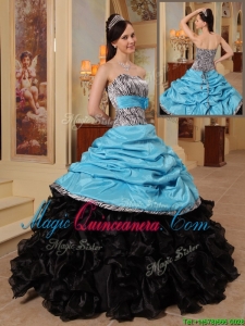 New Arrivals Strapless Quinceanera Gowns with Ruffles and Pick Ups