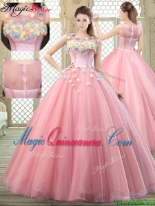 New Style Scoop Quinceanera Dresses with Zipper Up