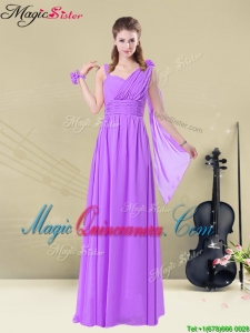 2016 Best Empire Straps Ruching Dama Dresses for Fall