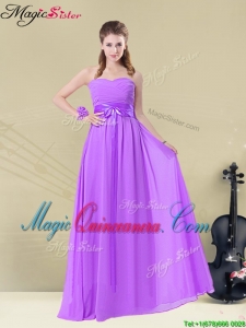 Discount Empire Sweetheart Ruching and Belt Dama Dresses