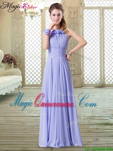 Sweet Empire Halter Top Dama Dresses in Lavender