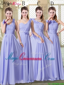 New Arrival Empire Floor Length Dama Dresses in Lavender