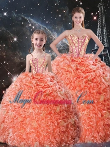 Beautiful Ball Gown Sweetheart Princesita with Quinceanera Dresses with Beading