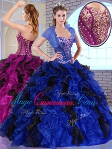 Vintage Ball Gown Appliques and Ruffles Quinceanera Dresses for Fall