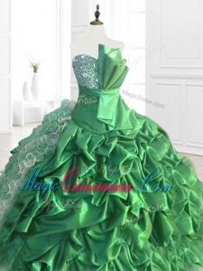 Custom Made Sequins and Ruffles Quinceanera Dresses with Pick Ups
