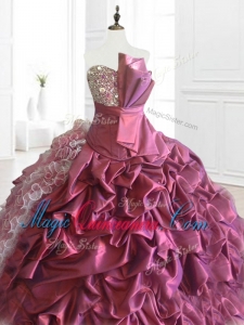 In Stock Strapless Sequins and Ruffles Quinceanera Dresses for 2016