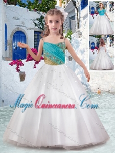 Best Ball Gown Little Girl Pageant Dresses with Appliques and Beading