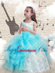 Fashionable Appliques and Ruffles Little Girl Pageant Dresses for 2016