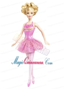 Beading Princess Mini-length Pink Barbie Doll Dress