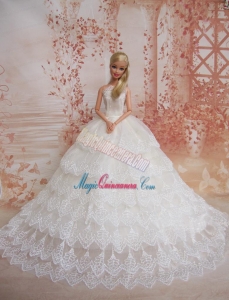 Exquisiste Wedding Dress To Barbie Doll Dress With Lace