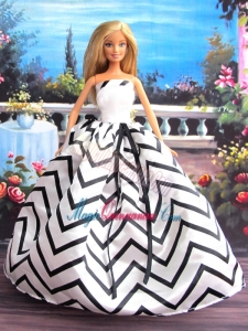 New Beautiful Handmade Party Clothes Fashion Dress For Noble Barbie