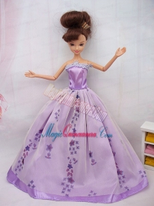 Fashionable Ball Gown Party Clothes Barbie Doll Dress