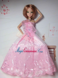 New Arrival Red Dress with Tulle Made to Fit the Barbie Doll
