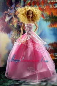 Pretty Pink Princess Dress For Barbie Doll