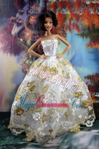Lace Sweet White Princess Dress For Barbie Doll Dress