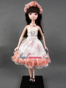 The Most Amazing WhiteTulle Party Dress with Made to Fit the Barbie Doll