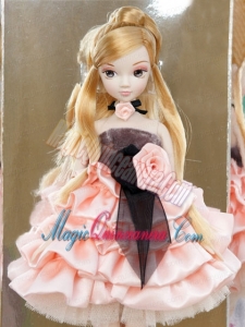 Elegant Party with Pink Taffeta Made to Fit the Barbie Doll