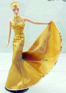 Gorgeous Gold Dress For Noble Barbie