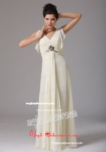 Wholesale Light Yellow Empire Mother Dress With Beading In Indiana
