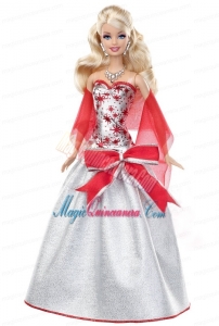 Elegant Grey Party Dress with Special Made to Fit the Barbie Doll