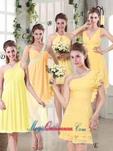 Discount Fashionable Decorated Dama Dresses in Chiffon