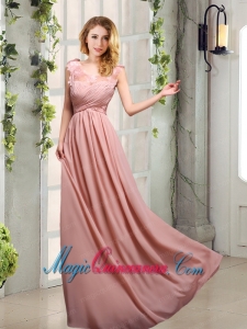 Scoop Empire Ruching 2015 Decent Dama Dresses