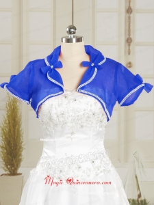 Beading Royal Blue Wedding Party Shawls for 2015