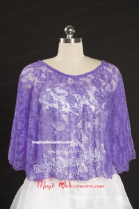 Lavender Hot Sale 2015 Wraps with Beading Lace