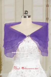 2015 New Style Beading Lavender Shawls for Party