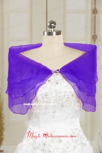 New Style Beading Purple Shawls for 2015