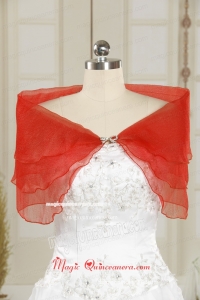 2015 Fall Red New Style Shawls with Beading