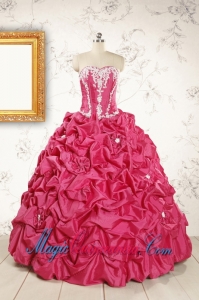 Cheap Ball Gown Sweetheart Quinceanera Dresses with Appliques