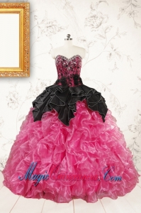 Trendy Multi Color Ball Gown Ruffled Quinceanera Dresses