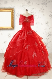 New Style Strapless Quinceanera Dresses with Appliques