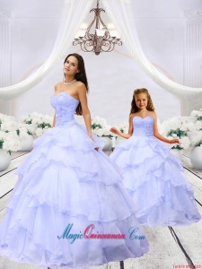 2015 Unique Light Purple Princesita Dress with Beading and Ruching