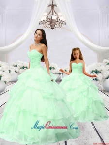 Exclusive Beading and Ruching Princesita Dress in Green for 2015