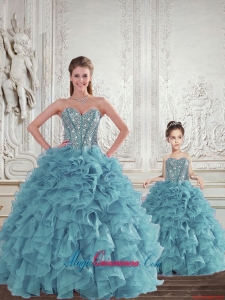 Gorgeous Beading and Ruffles Princesita Dress for 2015 Spring