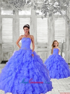 New Style Beading and Ruching Princesita Dress in Purple