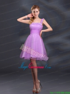 Elegant A Line Straps Lilac Mother Dresses with Appliques