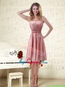 Sassy Sweetheart Ruched Mother Dresses in Chiffon with Waistband