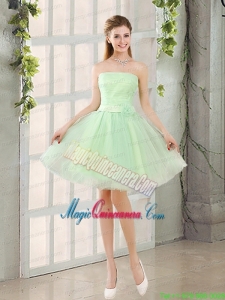 The Most Popular Strapless A Line Mother Dress with Lace Up