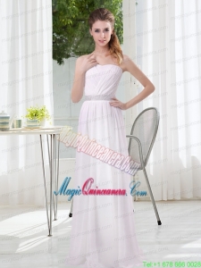 2015 Simple Empire Ruching Mother Dresses in White
