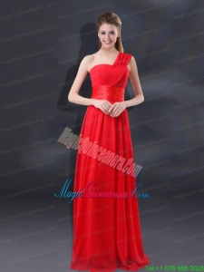One Shoulder Ruching Empire Mother of the Bride Dresses for 2015