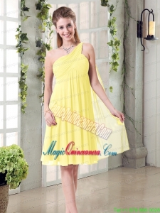 Lovely Inexpensive One Shoulder Mother Dress for Quinceanera with Scarf