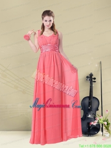 Super Hot Straps Floor Length Mother Dress for Quinceanera with Belt