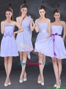 2015 Elegant Chiffon Lace Up Mother Dress for Quinceanera in Lavender