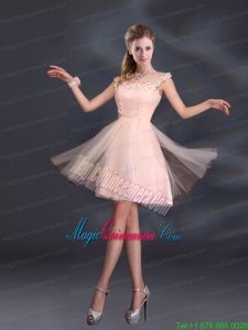 A Line Tulle 2015 Sturning Mother Dress for Quinceanera with Straps