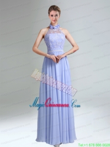 Belt and Lace Halter Empire Lace Up Mother Dress for Quinceanera for 2015